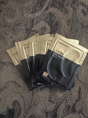 MASKISS 24K Gold Eye Mask - Gold & Black Packet